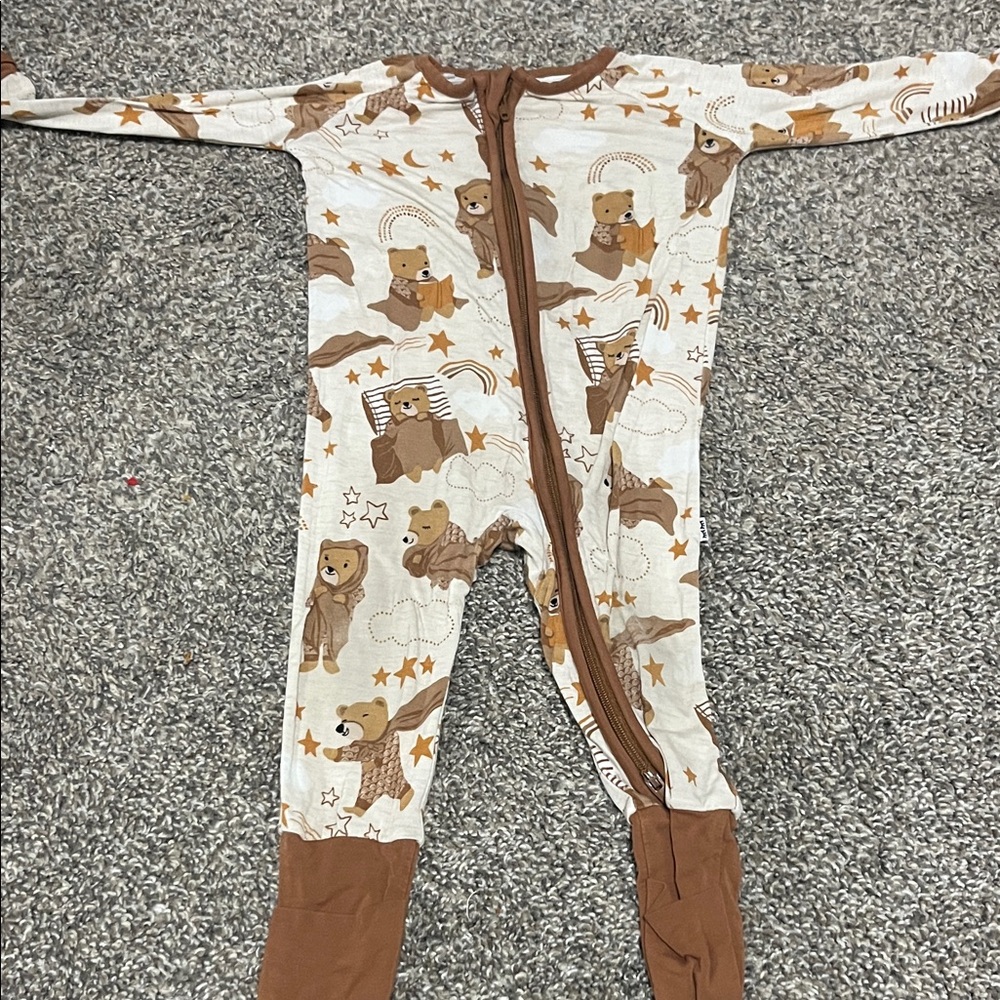 Little Sleepies Bear Print Kids Pajamas